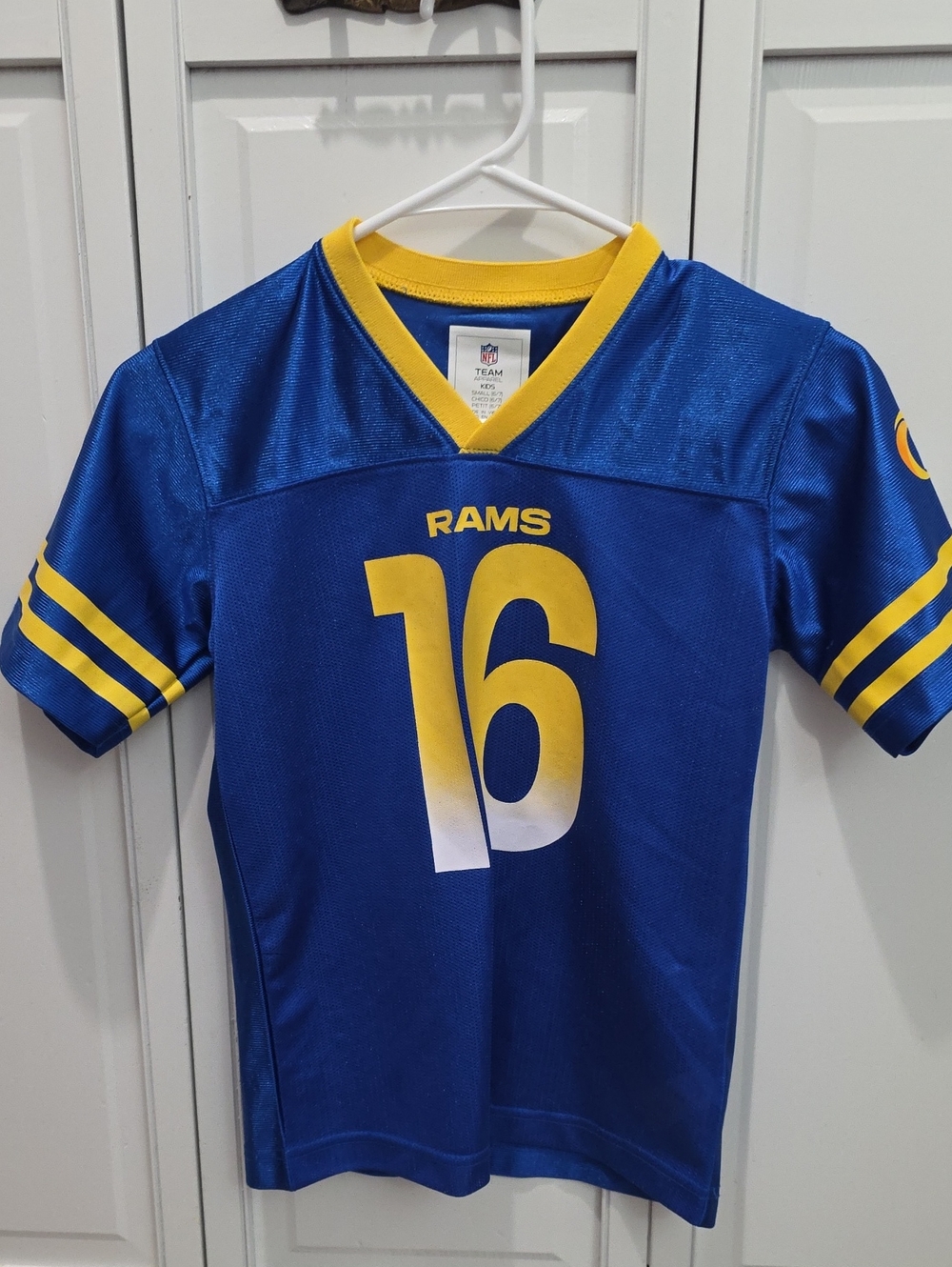 NFL Kids Rams Royal Blue and Yellow Jersey #16